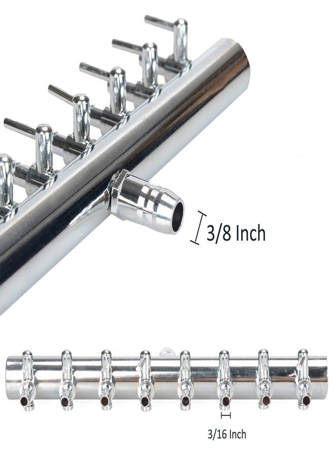 bnafes Aquarium Air Valve 8 Way Inline Manifold Air Flow Pump Tubing Splitter Lever Control Valve Fit for Aquarium, Fish Tank - Image 4